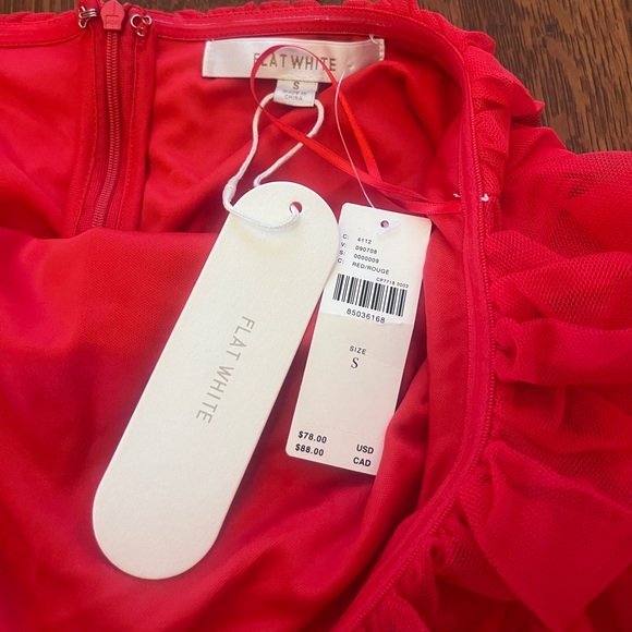 Flat White Tulle Tube Top Size Small NWT - Picture 7 of 7